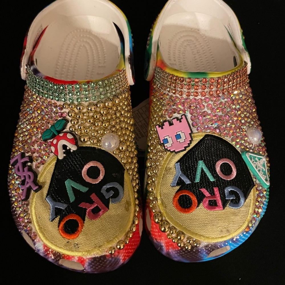 CUSTOM CROCS GROVY Multicolor Embellished
